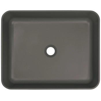 Vannas istabas granīta izlietne Deante TEMISTO uz virsmas, BEIGE, ANTHRACITE METALLIC Antarcīts
