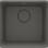 МОЙКА MOMI 1-BOWL GRANITE SINK 450X500X229, АНТРАЦИТОВЫЙ МЕТАЛЛИК, С ЭКОНОМИТЕЛЕМ ПРОСТРАНСТВА