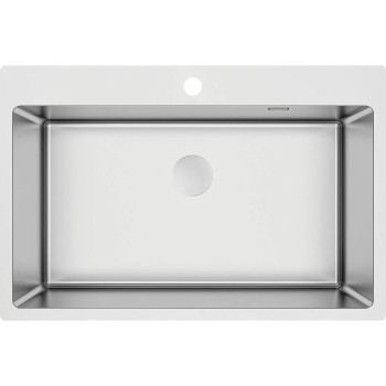 Virtuves izlietne Deante OLFATO BRUSHED SATIN, nerūsējošā tērauda 760x505x200mm