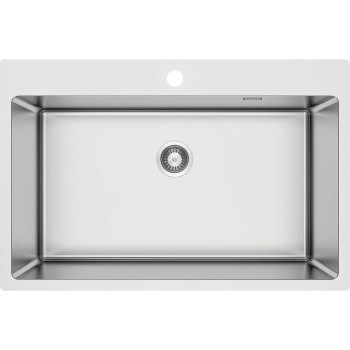 Virtuves izlietne Deante OLFATO BRUSHED SATIN, nerūsējošā tērauda 760x505x200mm