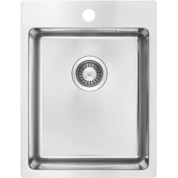 Virtuves izlietne Deante OLFATO BRUSHED SATIN, nerūsējošā tērauda 390x505x200mm