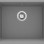 ГРАНИТОВАЯ МОЙКА ПОД СТОЛ CORDA 550x460x204 3,5'', СЕРЫЙ МЕТАЛЛИК, С ЭКОНОМИТЕЛЕМ ПРОСТРАНСТВА LUX