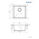 ГРАНИТОВАЯ МОЙКА ПОД СТОЛ CORDA 440X440X194 3,5'', АНТРАЦИТОВЫЙ МЕТАЛЛИК, С ЭКОНОМИТЕЛЕМ ПРОСТРАНСТВА LUX ГРАНИТОВАЯ МОЙКА ПОД СТОЛ CORDA 440X440X194 3,5'', АНТРАЦИТОВЫЙ МЕТАЛЛИК, С ЭКОНОМИТЕЛЕМ ПРОСТРАНСТВА LUX