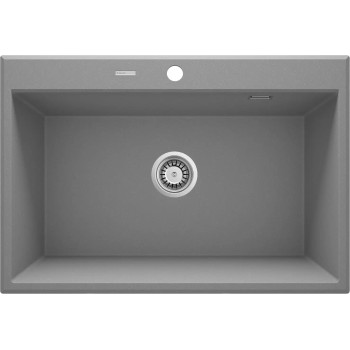 Virtuves izlietne Deante ERIDAN Granīta 700x520x210mm, GREY METALLIC Pelēka