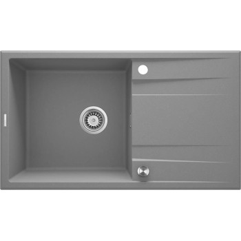 Virtuves izlietne Deante ERIDAN Granīta 860x500x209mm, GREY METALLIC Pelēka