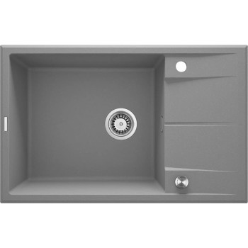 Virtuves izlietne Deante ERIDAN Granīta 780x500x210mm, GREY METALLIC, Pelēka