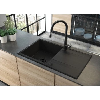 Virtuves izlietne Deante ERIDAN Granīta 780x500x210mm, GREY METALLIC, Pelēka