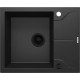 Virtuves izlietne Deante ANDANTE Granīta 590x490x194mm, GRAPHITE METALLIC Melna Virtuves izlietne Deante ANDANTE Granīta 590x490x194mm, GRAPHITE METALLIC Melna