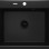 Virtuves izlietne Deante ANDANTE Granīta 600x520X210mm, NERO Melna
