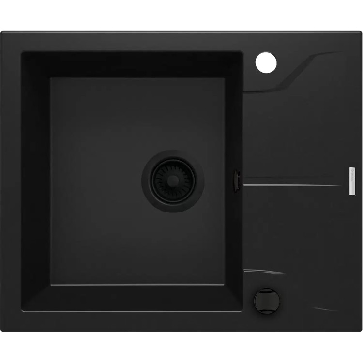 Virtuves izlietne Deante ANDANTE Granīta 590x490x194mm, NERO Melna Virtuves izlietne Deante ANDANTE Granīta 590x490x194mm, NERO Melna