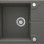 МОЙКА ИЗ ГРАНИТА ANDANTE С 1 ЧАШЕЙ И КОРОТКИМ КРЕНОМ 590x490x194, АНТРАЦИТОВЫЙ МЕТАЛЛИК, С ЭКОНОМИЯ МЕСТА SAVER