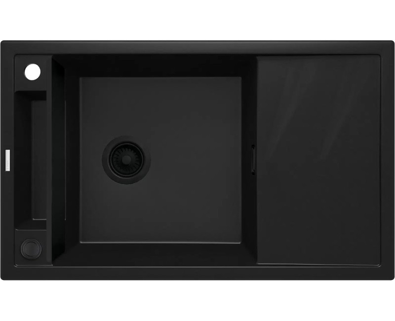 Virtuves izlietne Deante MAGNETIC Granīta 820X500X219mm NERO GRANITE Melna