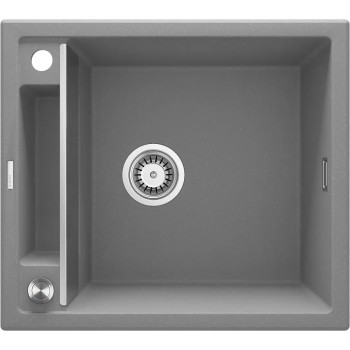МАГНИТНАЯ МОЙКА С 1 ЧАШЕЙ И АРМАТУРОЙ, ГРАНИТ METALLIC GREY