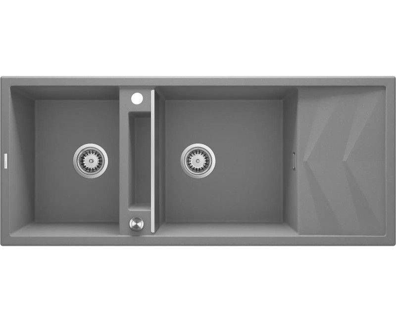 Virtuves izlietne Deante MAGNETIC Granīta 1160x500x210mm METALLIC GREY GRANITE Pelēka