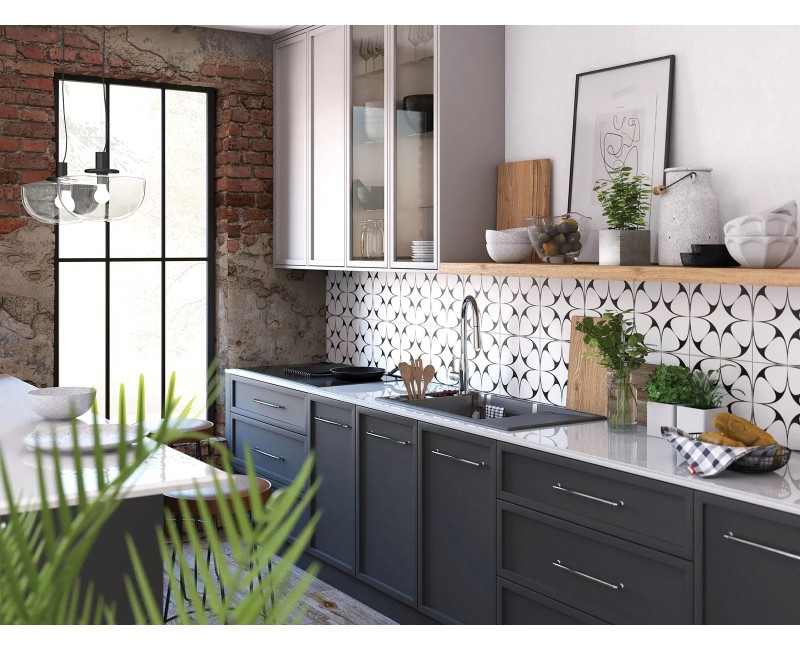 Virtuves izlietne Deante MAGNETIC Granīta 820x500x205mm, ANTHRACITE GRANITE Antracīts