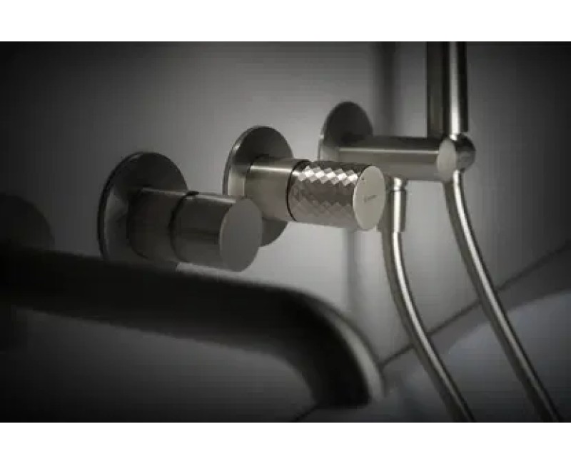 Смеситель для ванны Denate Silia Hexa на ванне, Сатин BHS_F18P