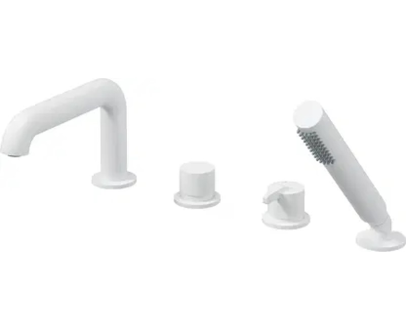 Смеситель для ванны Denate Silia на ванне, Белый BQS_A14M