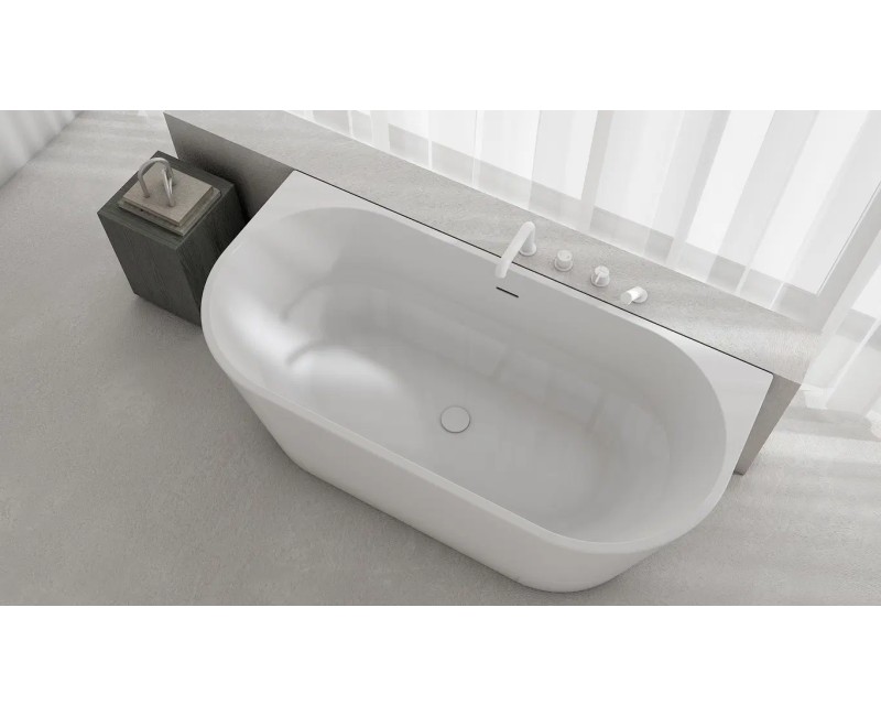 Vannas maisītājs Denate Silia uz vannas malas, Melns BQS_N14M