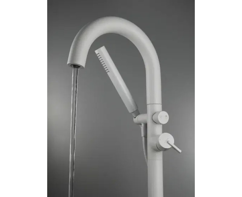 Смеситель для ванны напольный Denate Silia, сатин BQS_F17N