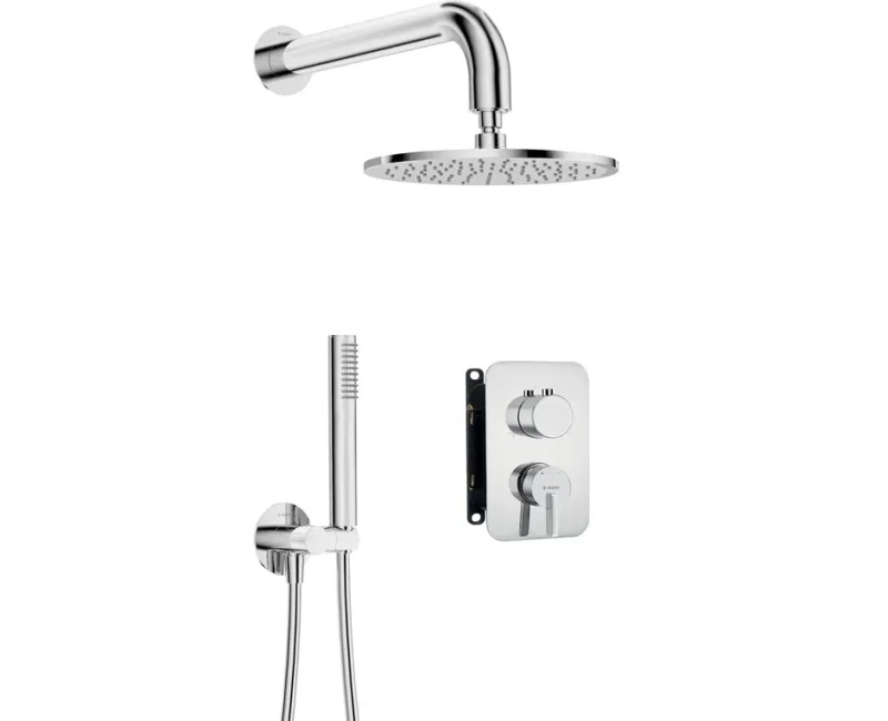 Dušas sistēma Deante Silia iebūvējama, Hromēts BXYY0QSM