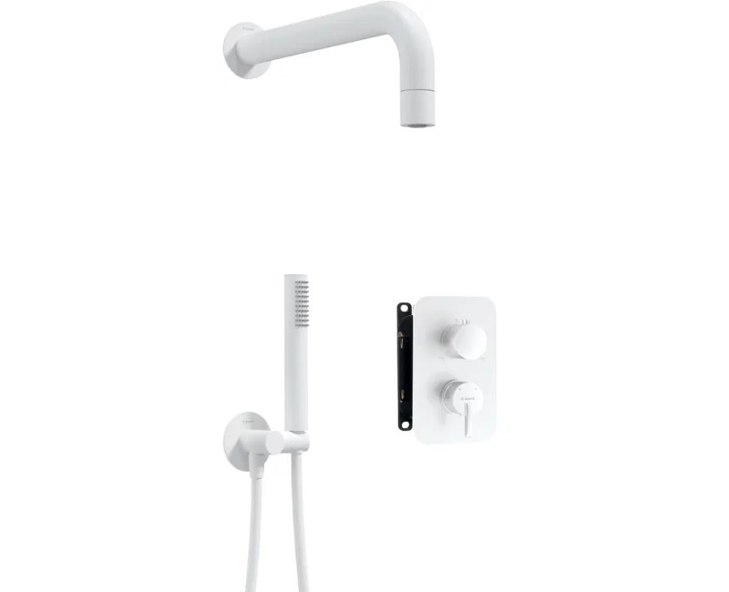 Dušas sistēma Deante Silia iebūvējama, Balta BXYZAQSM