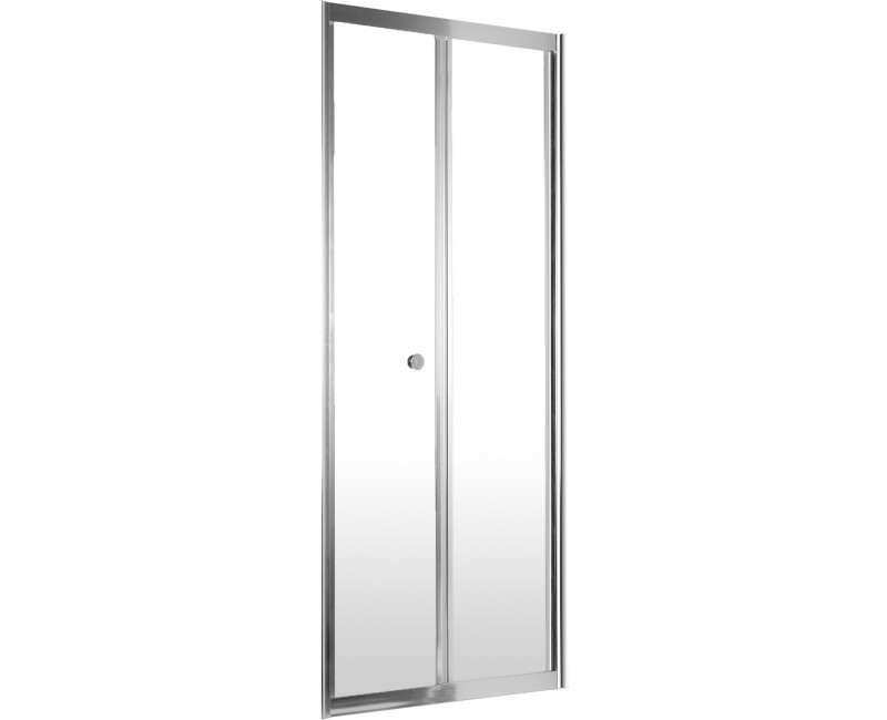 Dušas durvis Deante JASMIN PLUS 90cm (ielokāmas) Caurspīdīgi stikls, Hromēti profili