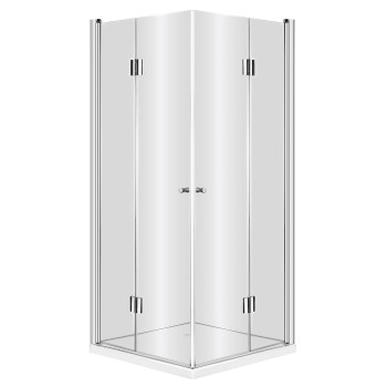Dušas kabīne Deante KERRIA 80x80cm Caurspīdīgs stikls, Hromēti profili