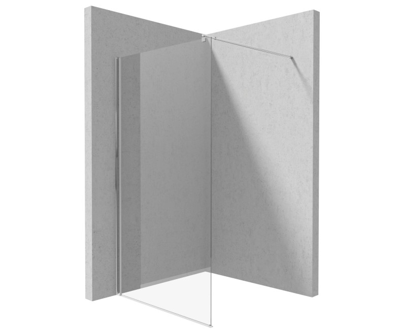 Душевая стенка Deante KERRIA PLUS 110 см Прозрачное стекло, хромированные профили