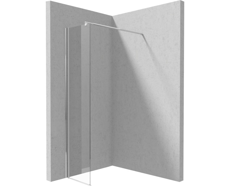 Душевая стенка Deante KERRIA PLUS 40 см Прозрачное стекло, хромированные профили