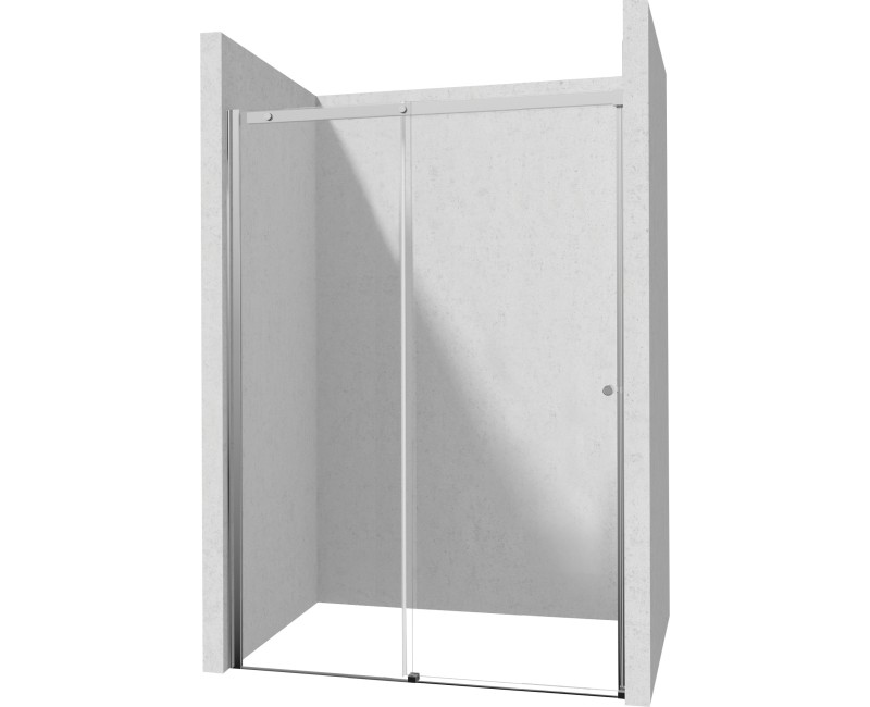 Душевая дверь Deante KERRIA PLUS 180 см (раздвижная) стекло TotalWhite, профили Chrome