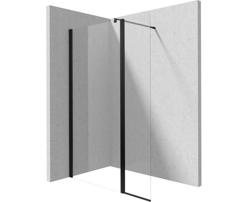 Dušas sienas pagarinājums Deante KERRIA PLUS MERO 40cm Caurspīdīgs stikls, Hromēti profili