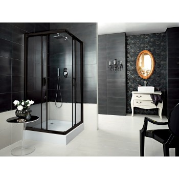 Душевая кабина Deante FUNKIA NERO 80x80см Прозрачное стекло, Черные профили