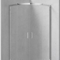 Dušas kabīne Deante FUNKIA 90x90cm pusapaļa Caurspīdīgi stikls, Hromēti profili