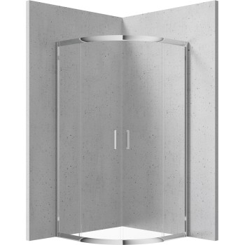 Душевая кабина Deante FUNKIA 80x80см Прозрачное стекло, Хромированные профили
