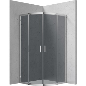 Душевая кабина Deante FUNKIA 90x90см стекло ГРАФИТ, хромированные профили