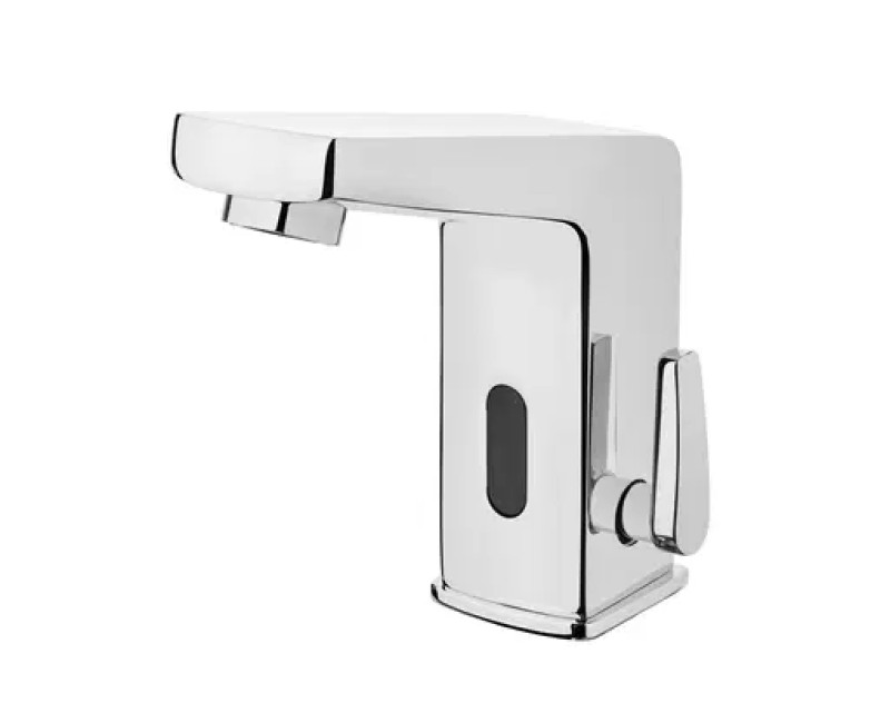 Vannas istabas izlietnes maisītājs Deante Silja SENSOR ar temperatūras regulāciju, iebūvējams 230V strāvas pārveidotājs Hromēts  BCH_029R