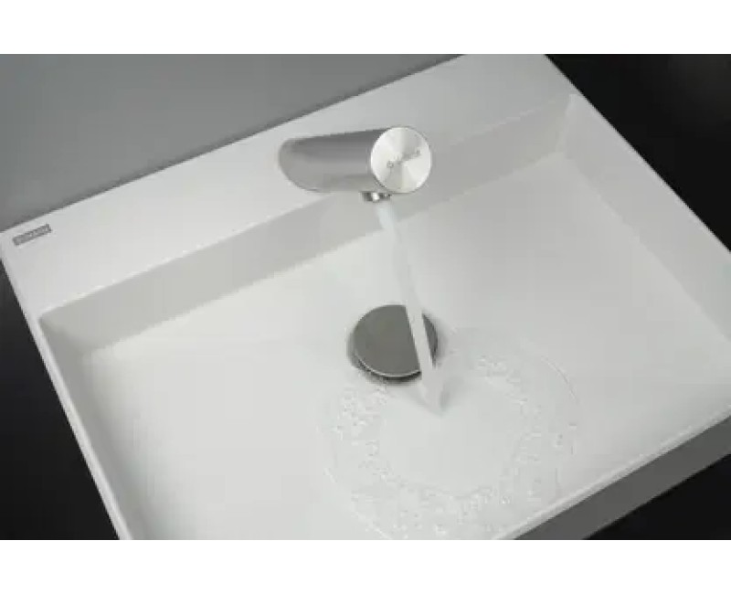 Vannas istabas izlietnes maisītājs Deante SENSE SENSOR STEEL ar temperatūras regulāciju 4xAA strāvas avots, Steel BQR_F29R