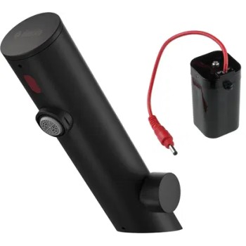 Vannas istabas izlietnes maisītājs Deante SENSE SENSOR NERO ar temperatūras regulāciju 4xAA strāvas avots, Melns BQR_N29R