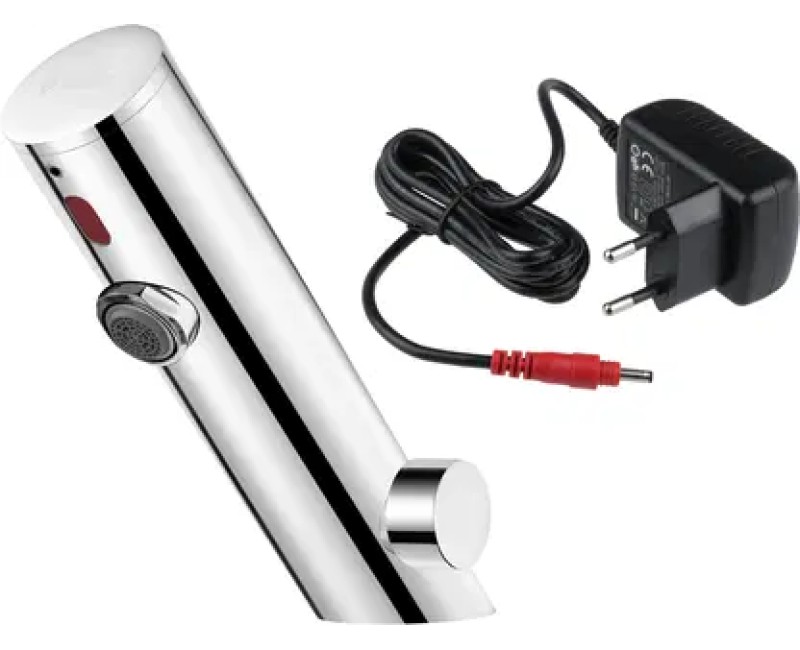 Vannas istabas izlietnes maisītājs Deante SENSE SENSOR ar temperatūras regulāciju 230/6V strāvas avots Pulēts tērauds BQR_P29V