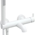 Смеситель для ванной/душа Deante Silja с ручным душем, белый BQS_A11M