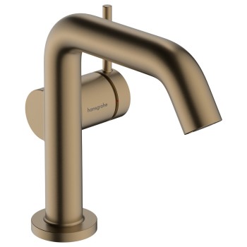 Hansgrohe Tecturis S 110 Izlietnes jaucējkrāns ar push-open noteces aizvaru, matēta bronza
