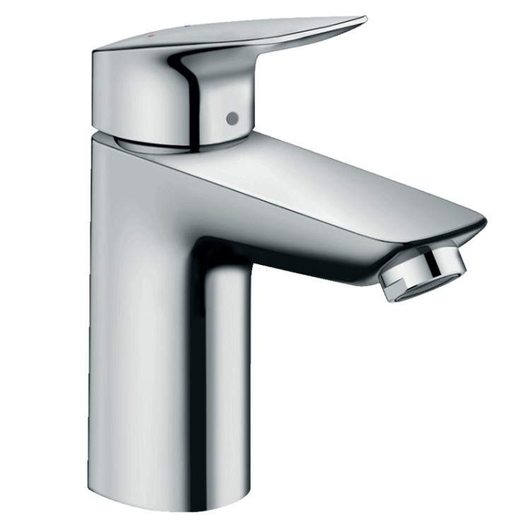 Hansgrohe Logis 100 Izlietnes jaucējkrāns ar push-open noteces aizvaru, hroms 71107000 Hansgrohe Logis 100 Izlietnes jaucējkrāns ar push-open noteces aizvaru, hroms 71107000