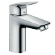 Hansgrohe Logis 100 Izlietnes jaucējkrāns ar push-open noteces aizvaru, hroms 71107000 Hansgrohe Logis 100 Izlietnes jaucējkrāns ar push-open noteces aizvaru, hroms 71107000