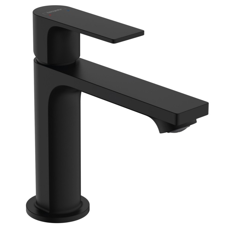 Hansgrohe Rebris E 110 Izlietnes jaucējkrāns ar korķi, melns 72557670 Hansgrohe Rebris E 110 Izlietnes jaucējkrāns ar korķi, melns 72557670