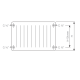 Apkures Radiators Korad Kompakt Tips 22 600x600mm Ar Sānu Pieslēgumu Apkures Radiators Korad Kompakt Tips 22 600x600mm Ar Sānu Pieslēgumu