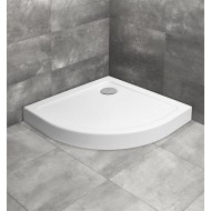 Radaway Dušas paliktnis pusapaļš Doros A Compact 80x80, balts