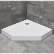 Radaway Dušas paliktnis Doros PT Compact 90x90, balts