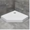 Radaway Dušas paliktnis Doros PT Compact 90x90, balts