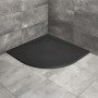 Radaway Dušas paliktnis pusapaļš KYNTOS A 90x90cm, melns