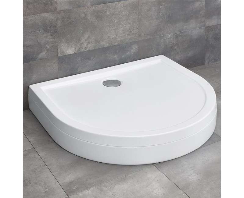 Radaway Душевой поддон полукруглый DELOS P 100x90 ,белый